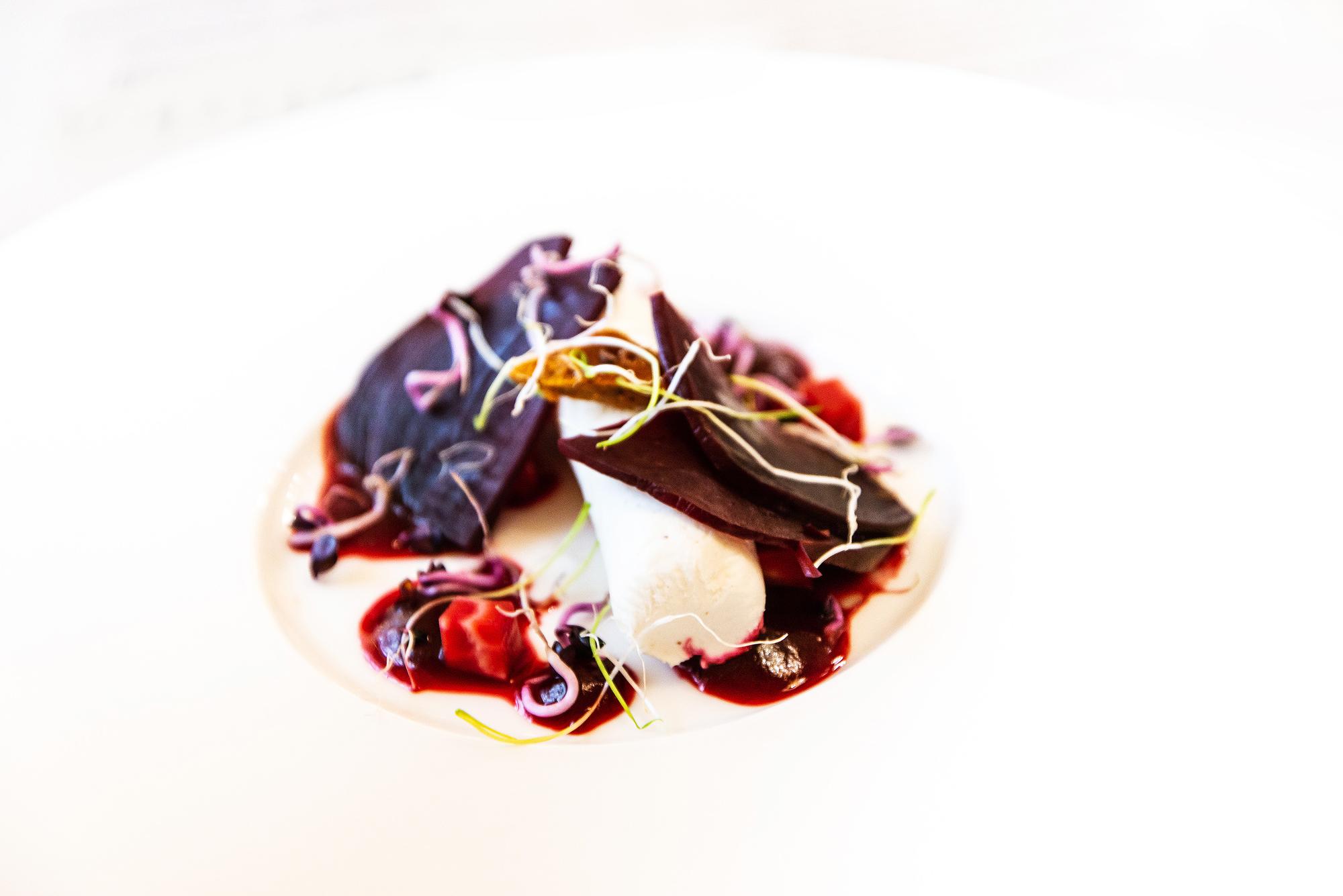 Piatto finito presentato in stile ristorante
